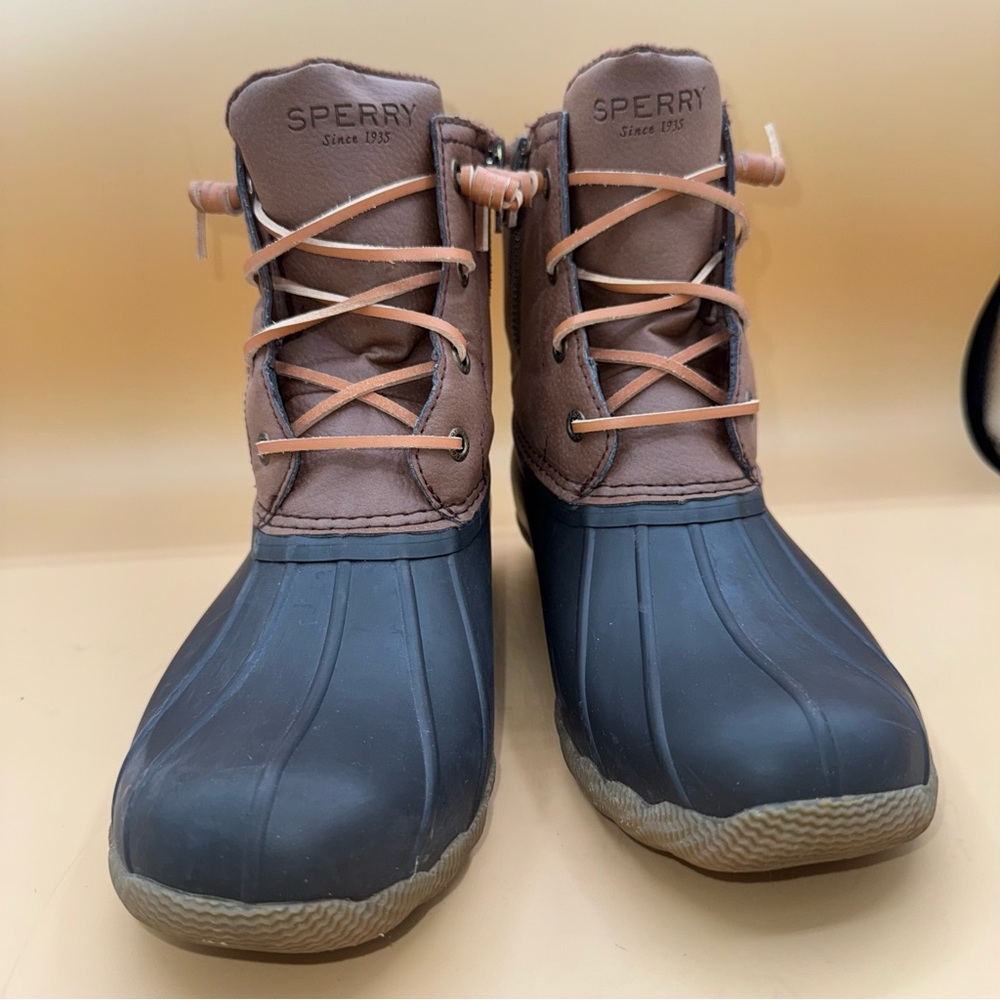 Sperry Saltwater Duck Boots Brown and Black, Waterproof, Women’s Size 7.5, EUC - Picture 3 of 10
